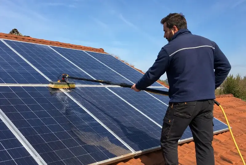 Nettoyage et entretien de panneaux solaires aux Lèches
